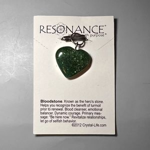 Bloodstone Heart Pendant